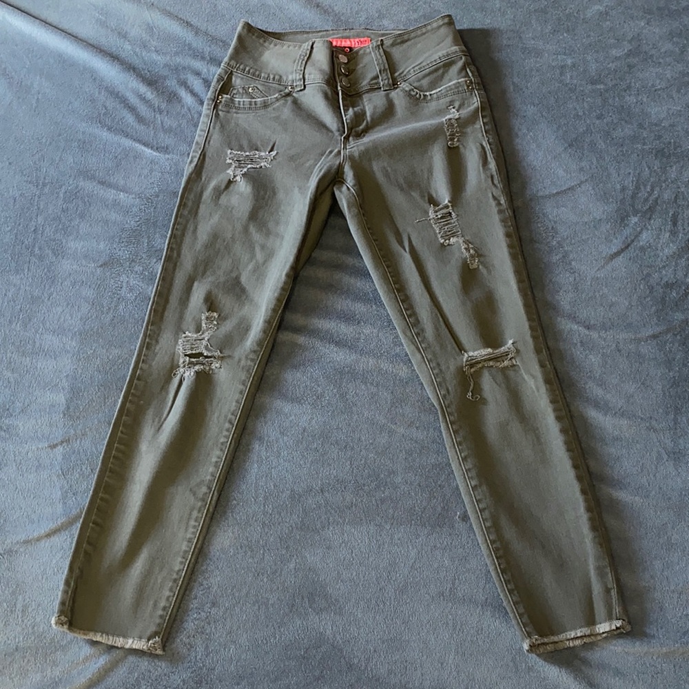 Green jeans